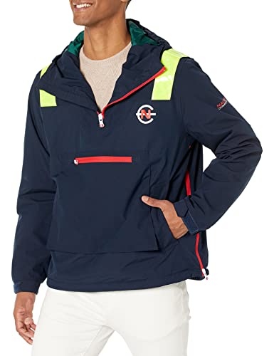 Nautica Competition Sustainably Crafted Anorak Jacket,Navy,S